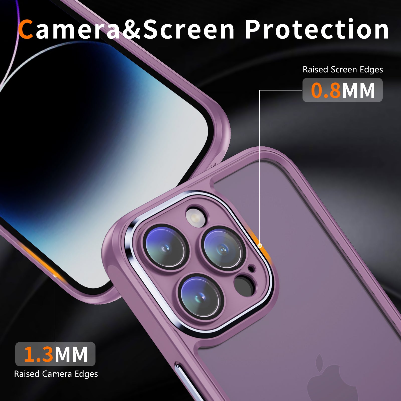 For iPhone 13 Pro Max Clear Back Phone Case Acrylic+TPU Hybrid Shockproof Cover with Camera Lens Protector For iPhone 13 Pro Max Clear Back Phone Case Acrylic+TPU Hybrid Shockproof Cover with Camera Lens Protector